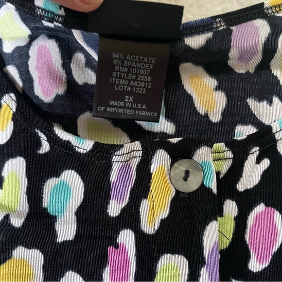 Vintage Deadstock Citi Knits Women’s Tank and Cardigan Set NWT A63612 2X Pink - Picture 12 of 16